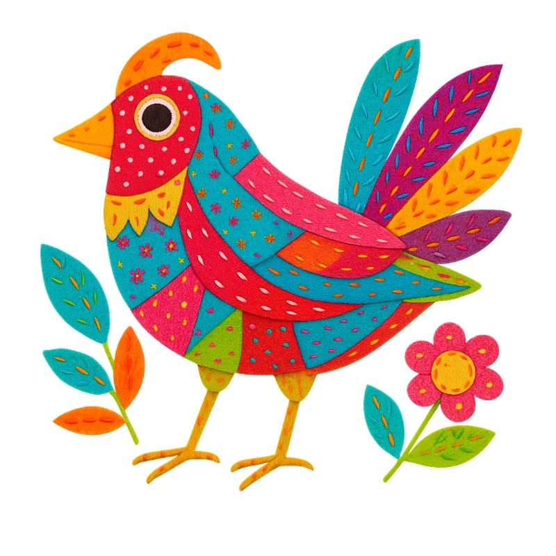 Patchwing – The Fabric Feather Bird