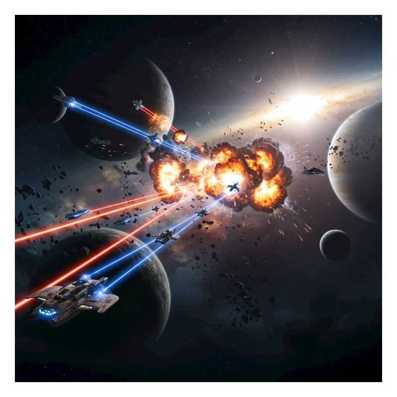 Futuristic space illusion