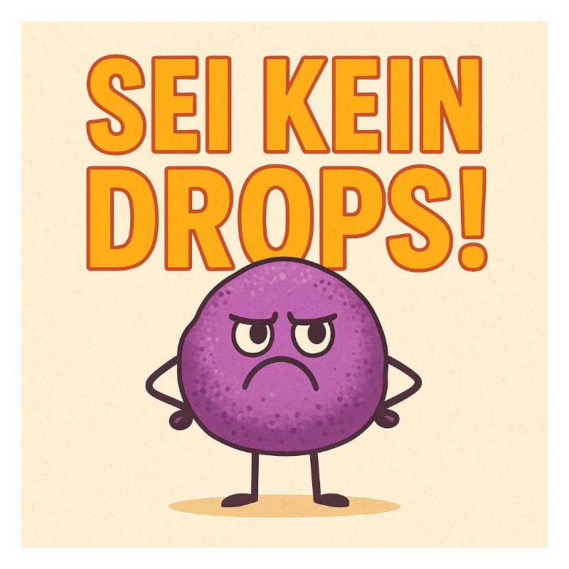 Sei kein grimmiger Drops
