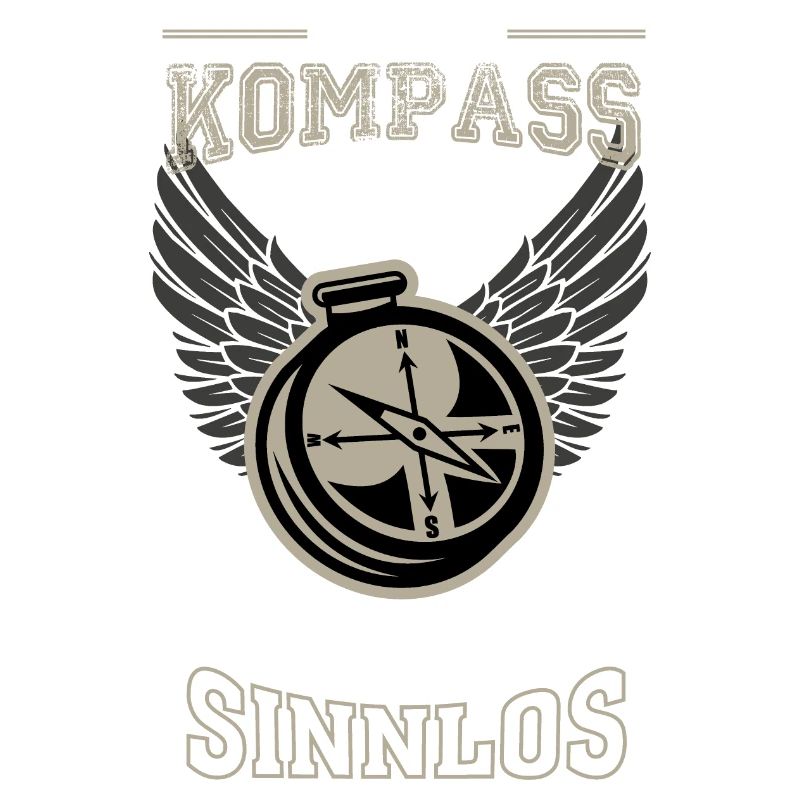 Kompass Geocaching Leben sinnlos - Geschenk