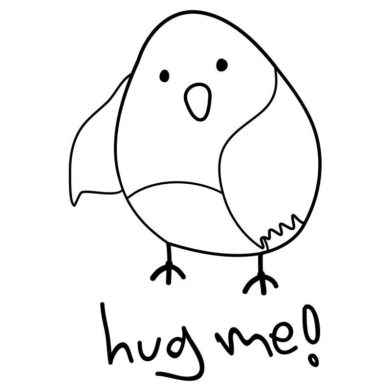 hug me! (Oiseau mignon)