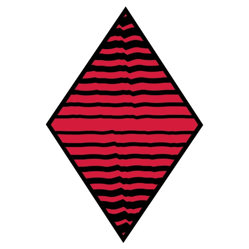 Rhombus form strokes pattern many lines