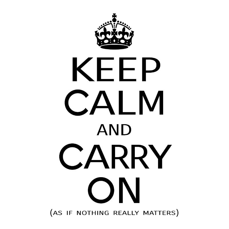 Keep calm [noir]