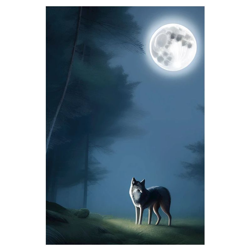 Le loup et la lune