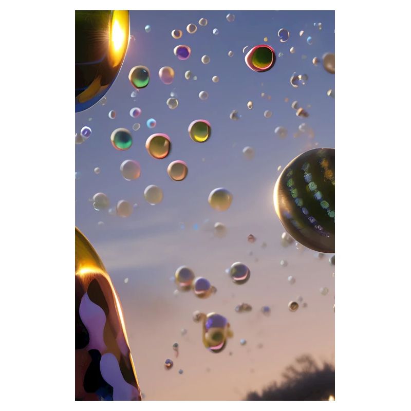 Bulle de savon colorée