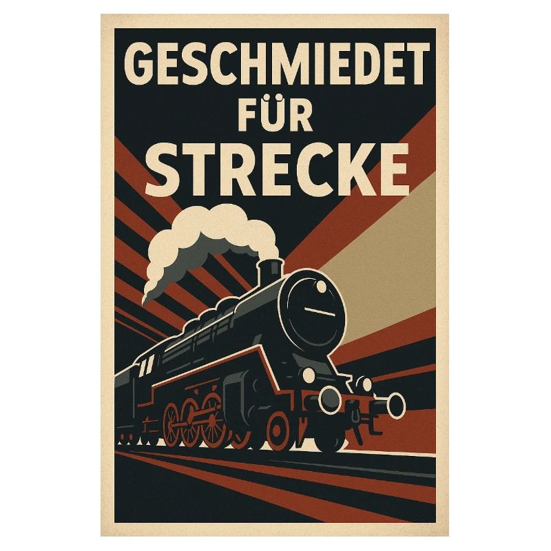 Chemin de fer forgé pour train de marchandises de ligne