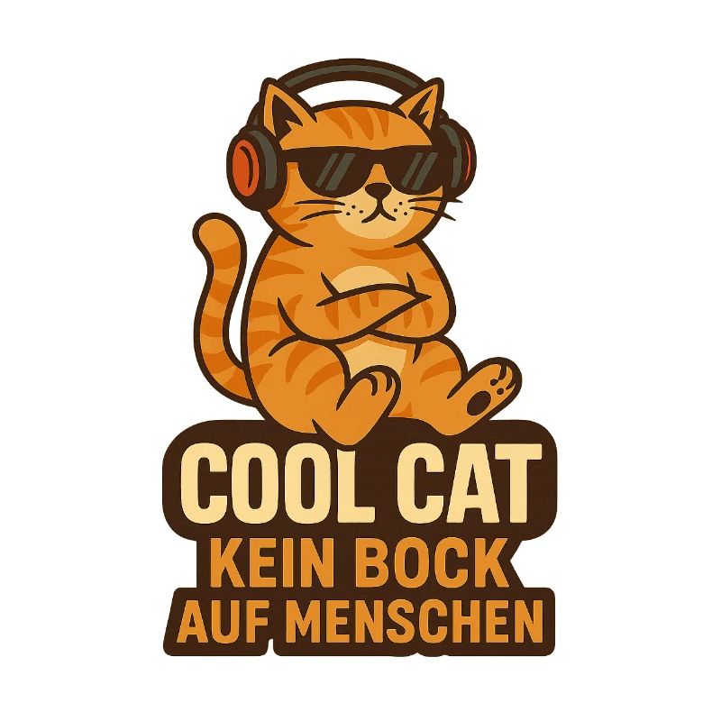 Cool Cat kein bock auf menschen