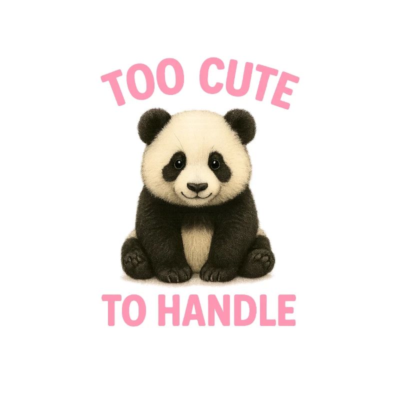 Niedlicher Panda mit Spruch