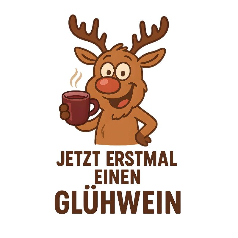 Vin chaud Cerf Rudolph Joyeux Noël Doux