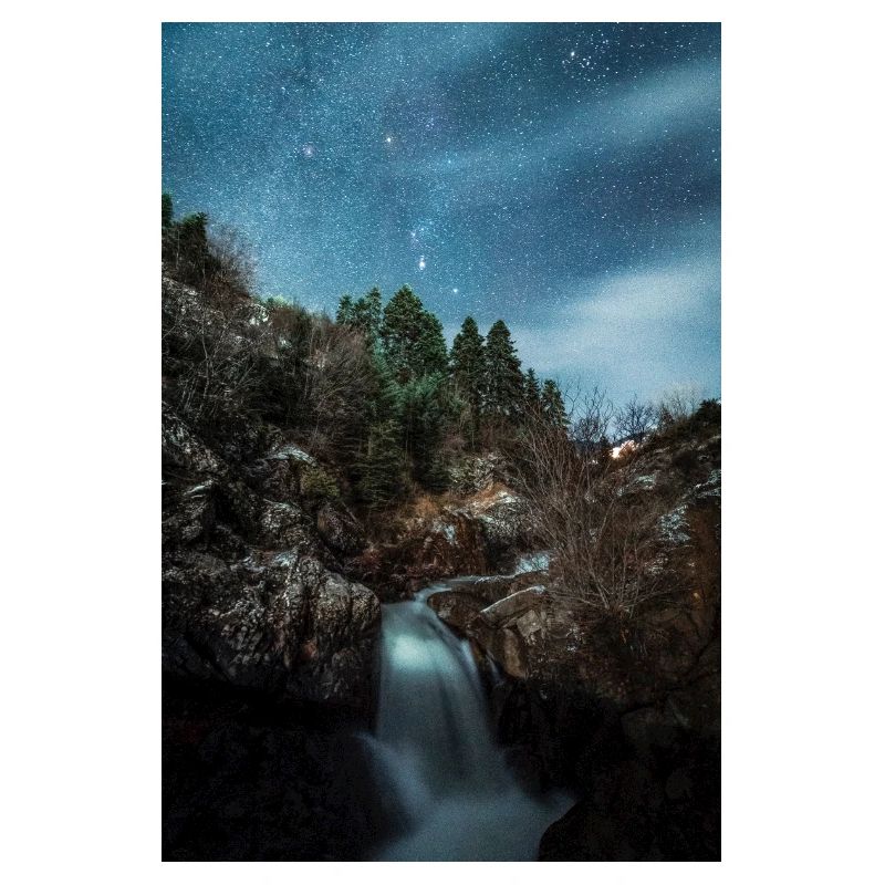 Orion Constellation Above An Amazing River