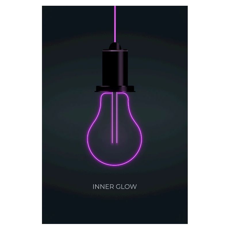 Affiche de l’ampoule néon Inner Glow