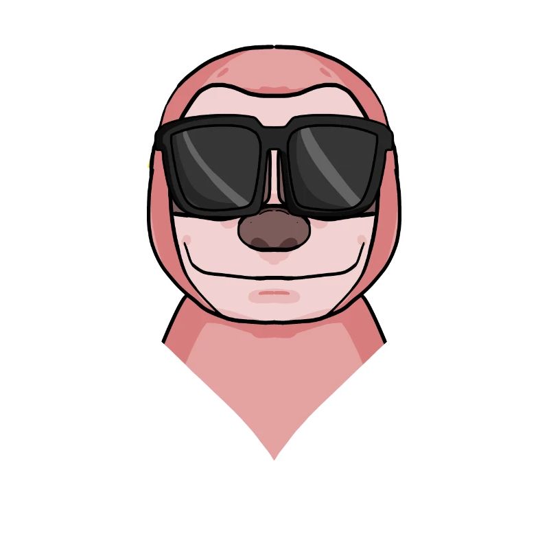 Sloth with glasses