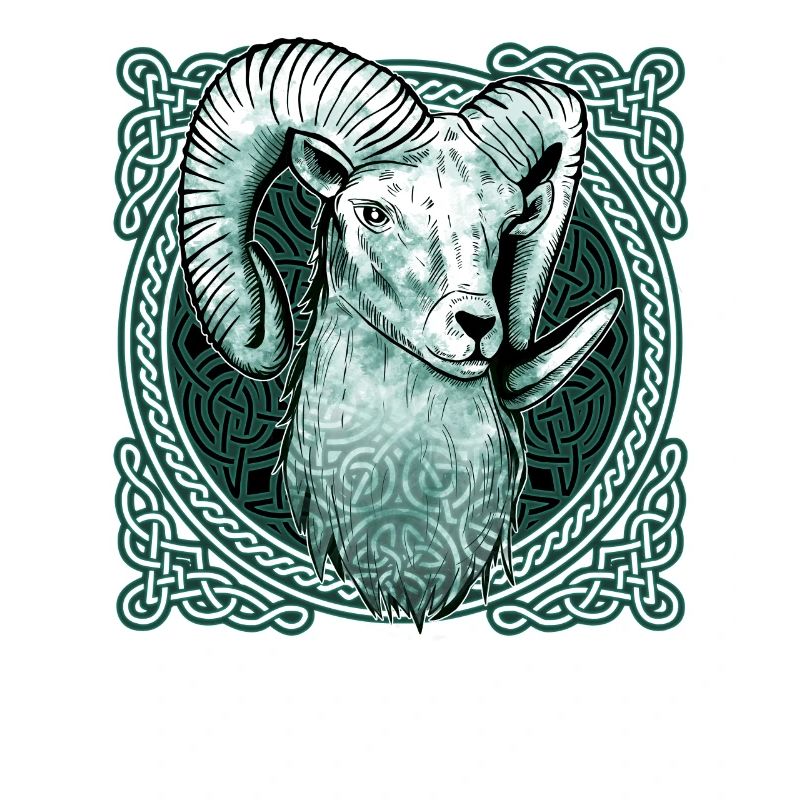 Aries Celtic knot pattern