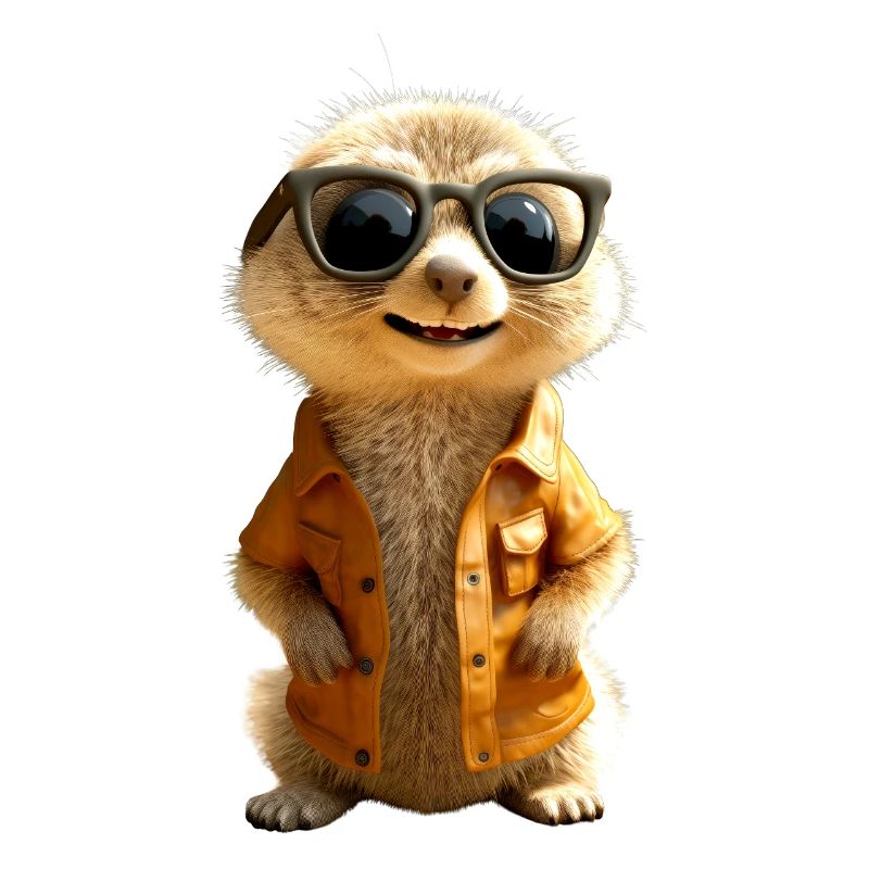 Lunettes de soleil suricate mignon amant de surikate
