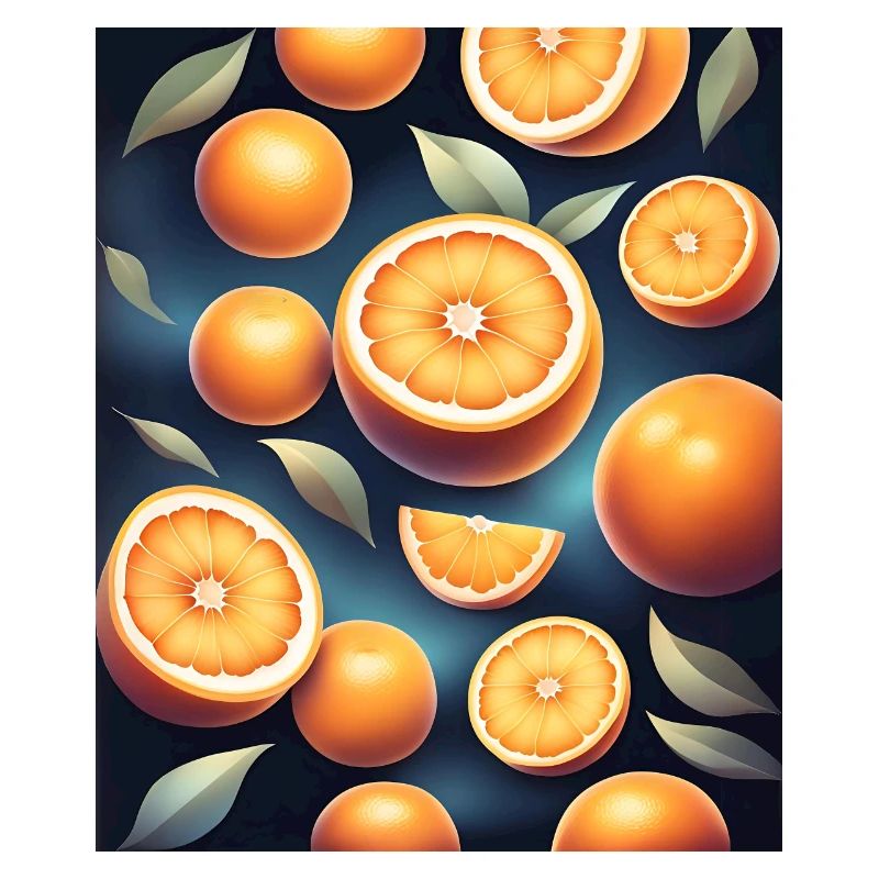 Fresh oranges design