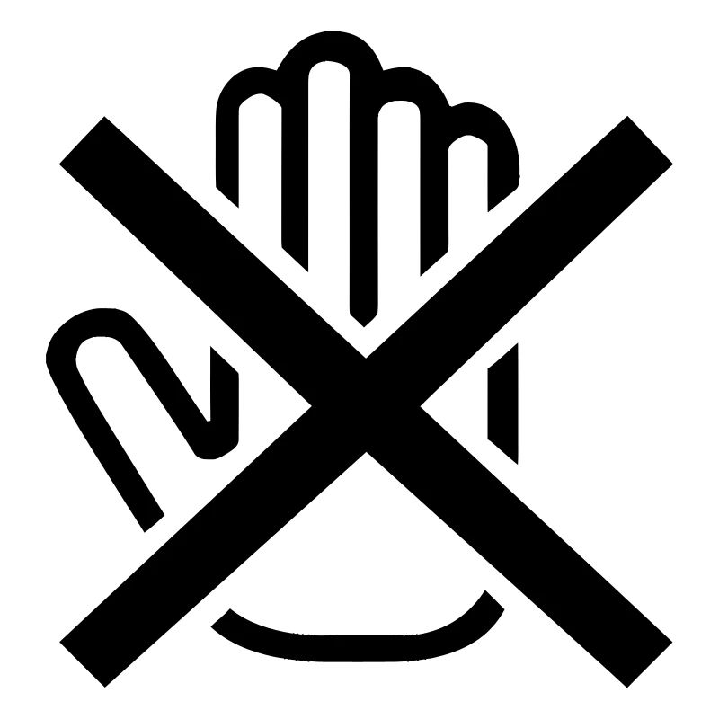 Ne Pas Toucher ! (vectoriel)