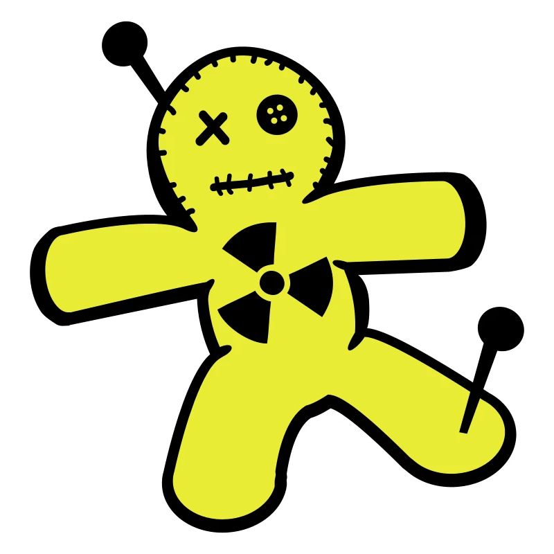Voodoo doll against nuclear power
