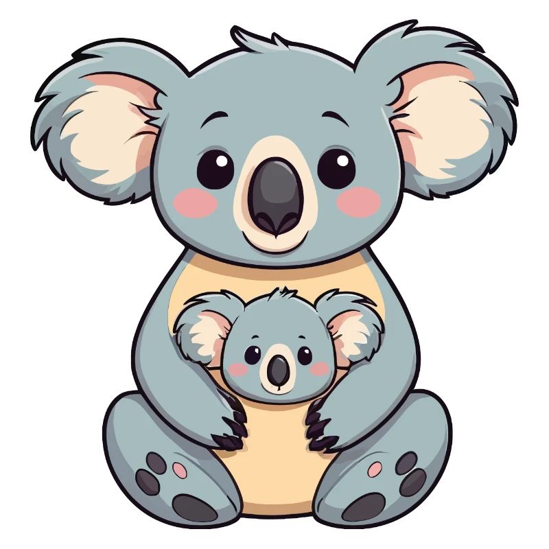 Koala avec bébé