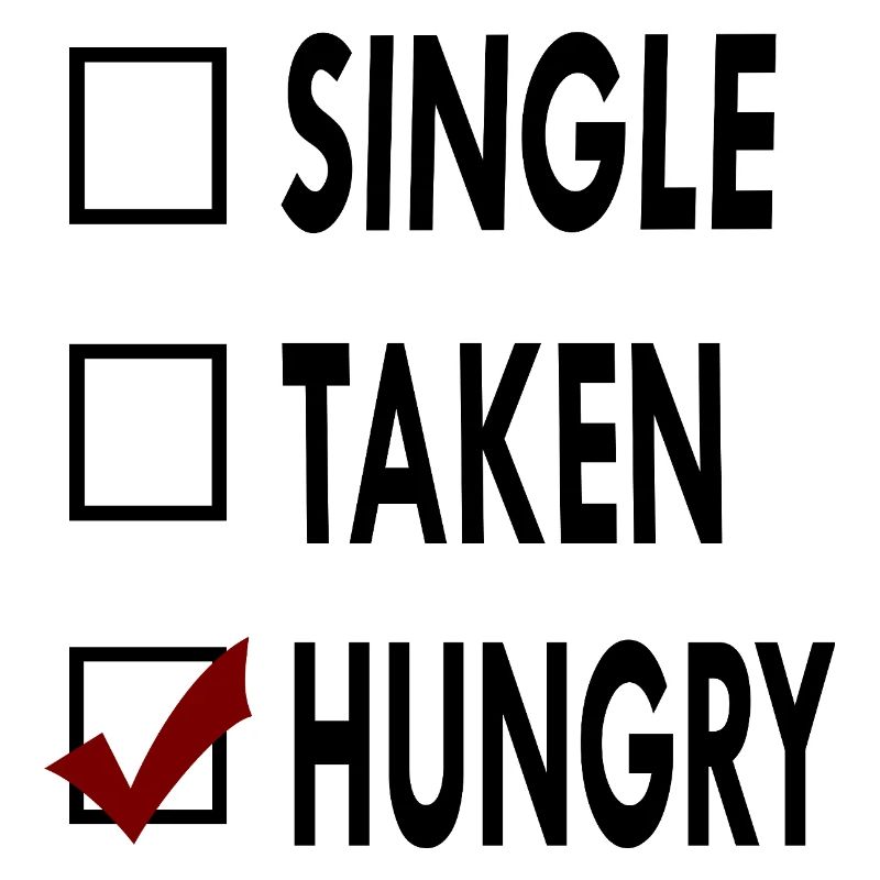 SINGLE noir blanc HUNGRY