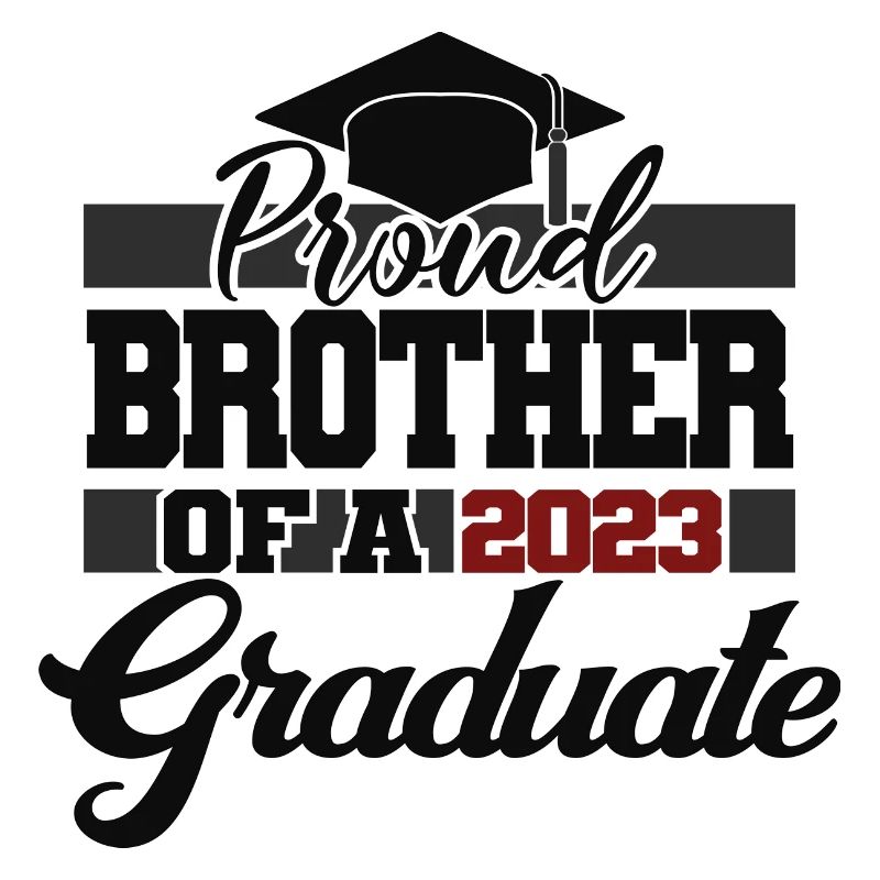 Stolzer Bruder eines Abschlussgeschenks 2023