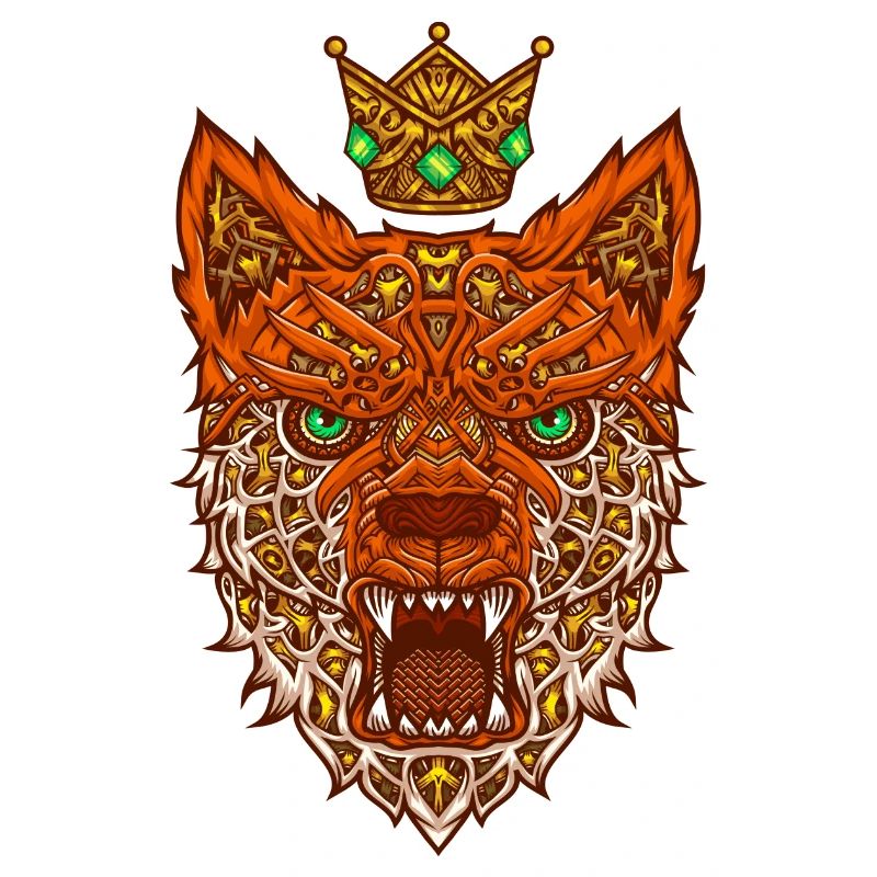 Nano fox with crown