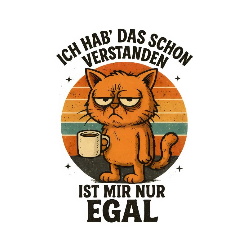 Cat I Don't Care Coffee Mug