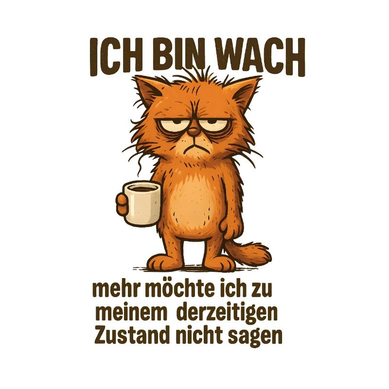 Je suis réveillé chat café
