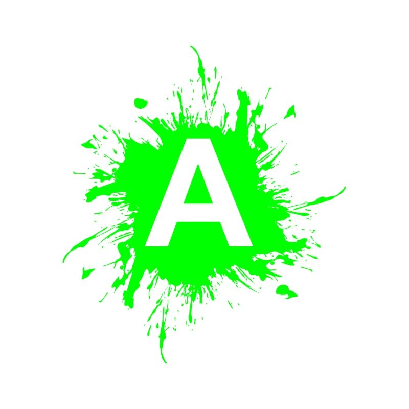 Team A Buchstabe A Anfangsbuchtabe