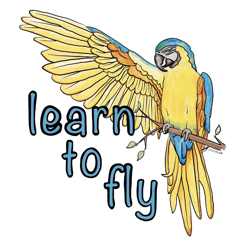 Parrot / Bird / Learning / Macaw / Flying / Wings