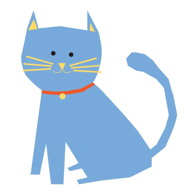 Blaue Katze