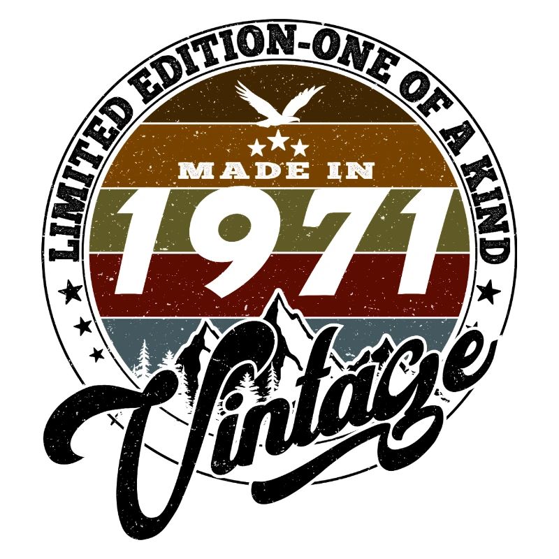 Eleganter Vintage: 1971 Retro Geschenk 1971 2025