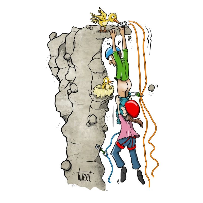 Hilfe! - Kletterpärchen in prekärer Situation