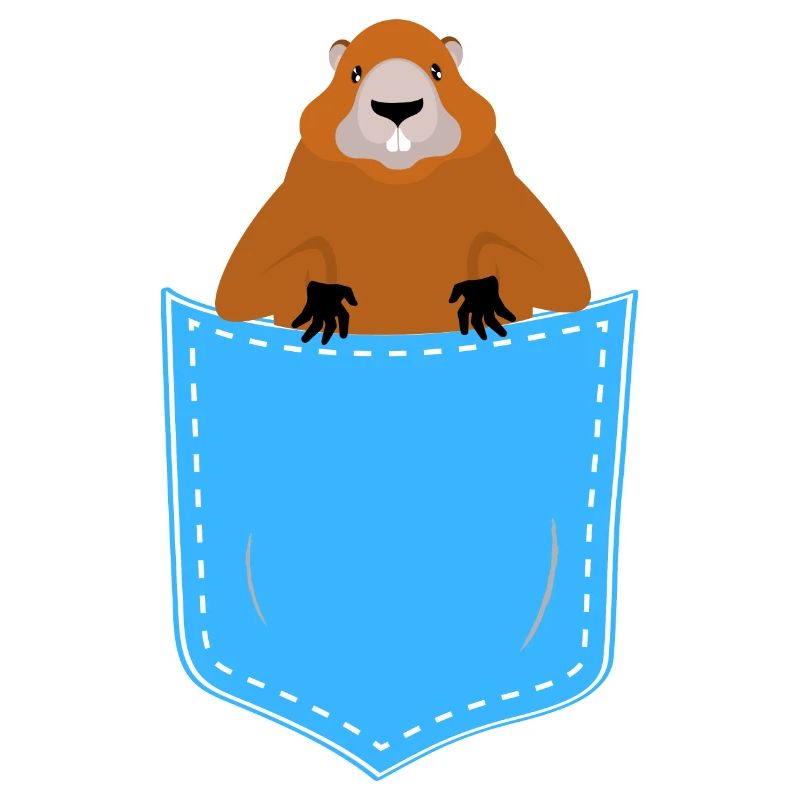 Murmeltier in der Tasche
