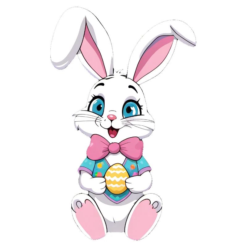 Easter bunny with Easter eggs