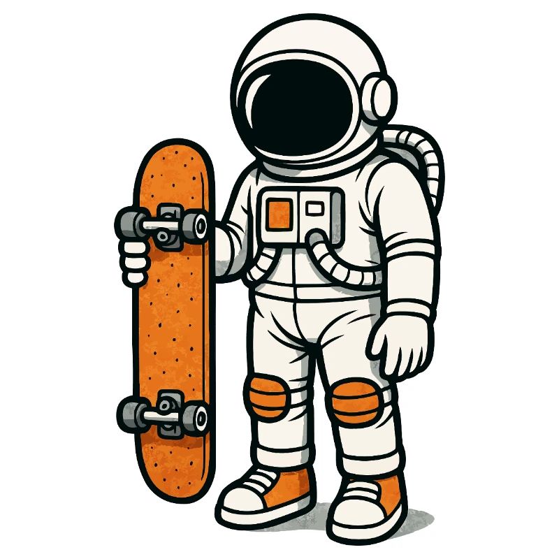astronaut skateboard