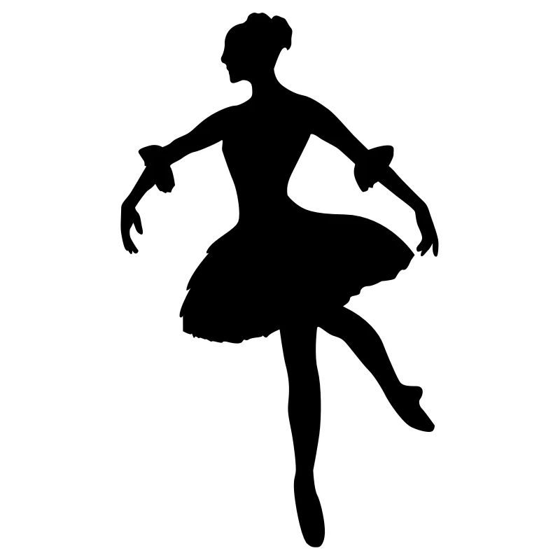 Danseuse de ballet vecteur Silhouette