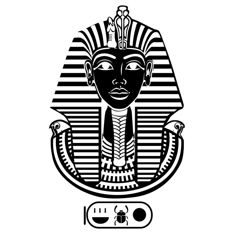 Toutankhamon - Pharaon d'Egypte. print Même l'or!
