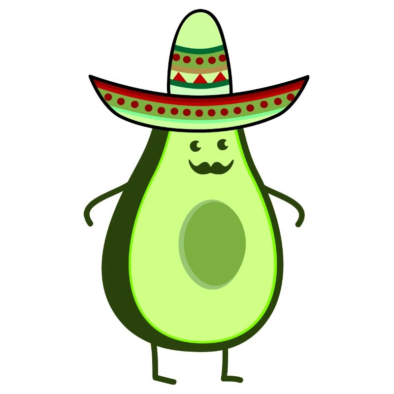 Funny mexico avocado