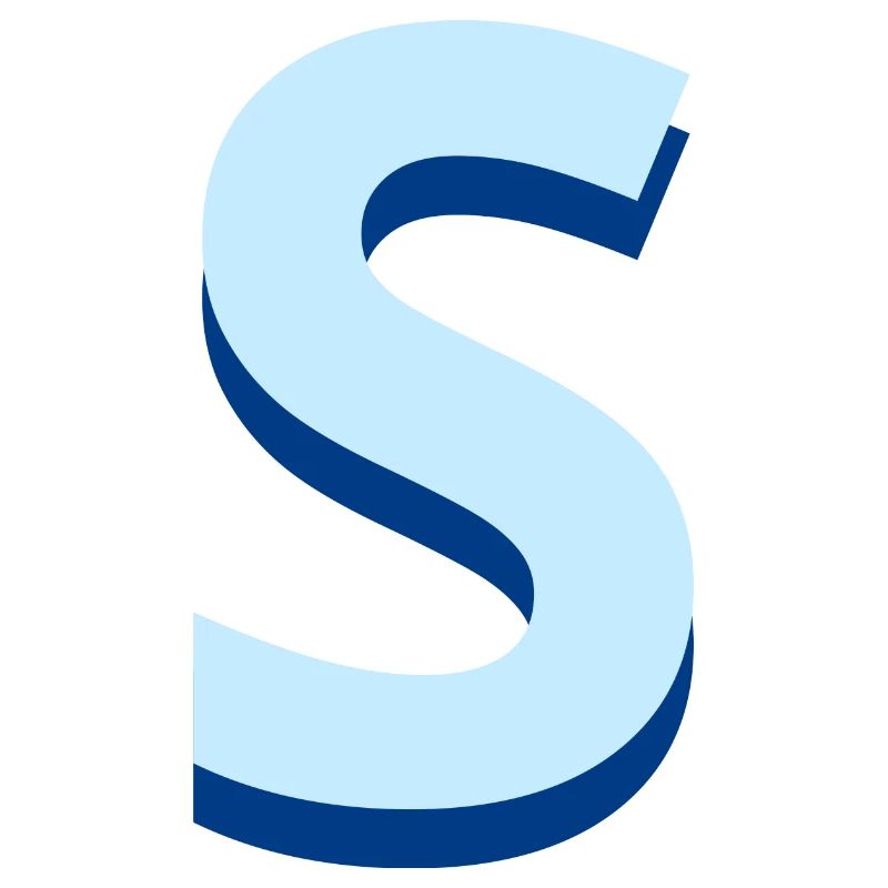 Pop und moderne blaue Buchstaben