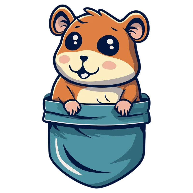 Hamster dans la Poche Cadeau Mignon et Rigolo