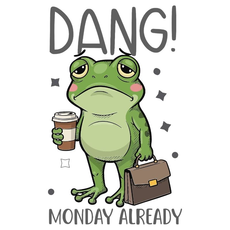 Frog tired on Monday