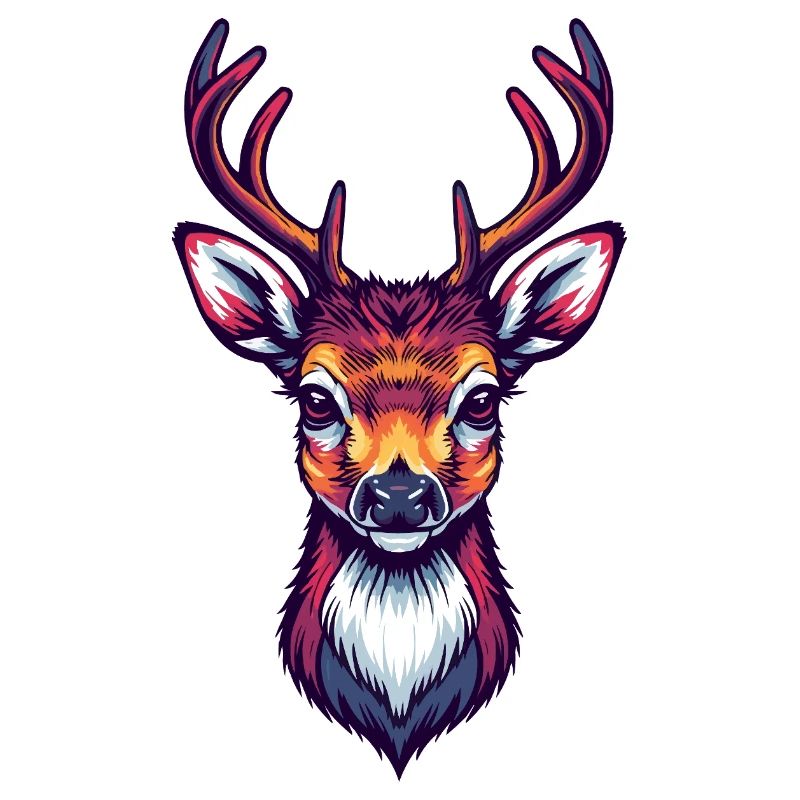 Tête de cerf Cool mignonne