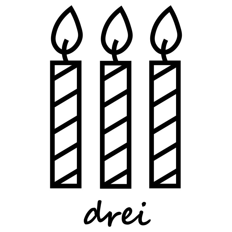 Birthday Three Candles