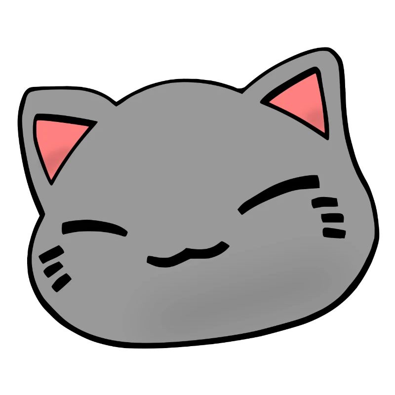 Nemuri Neko, chat endormi, gris