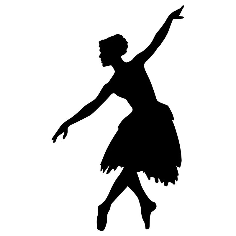 Danseuse de ballet vecteur Silhouette