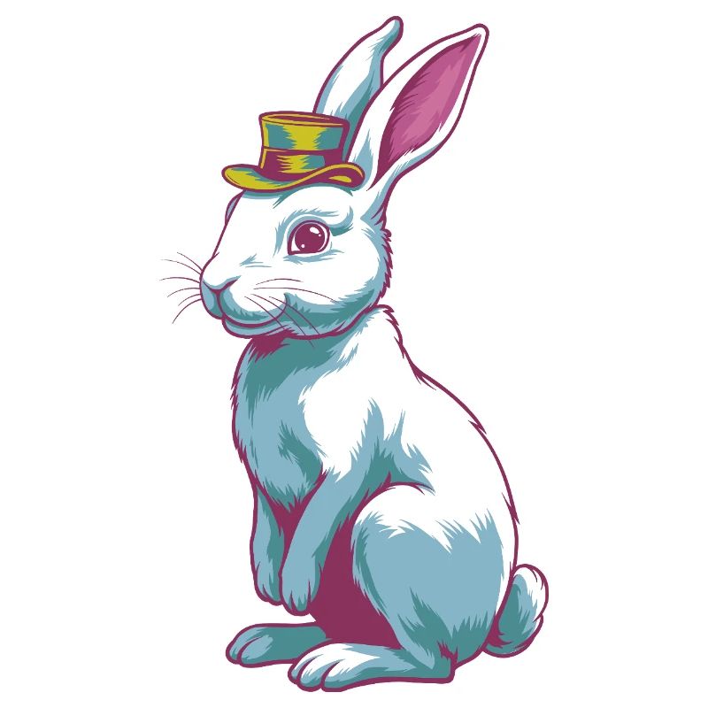 Rabbit with hat