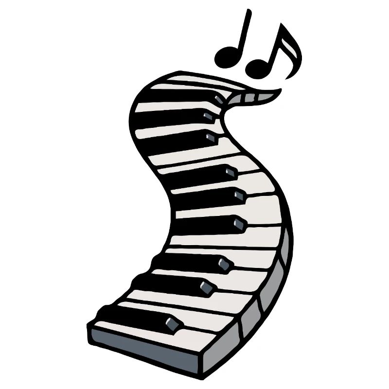 Clavier de piano balancé