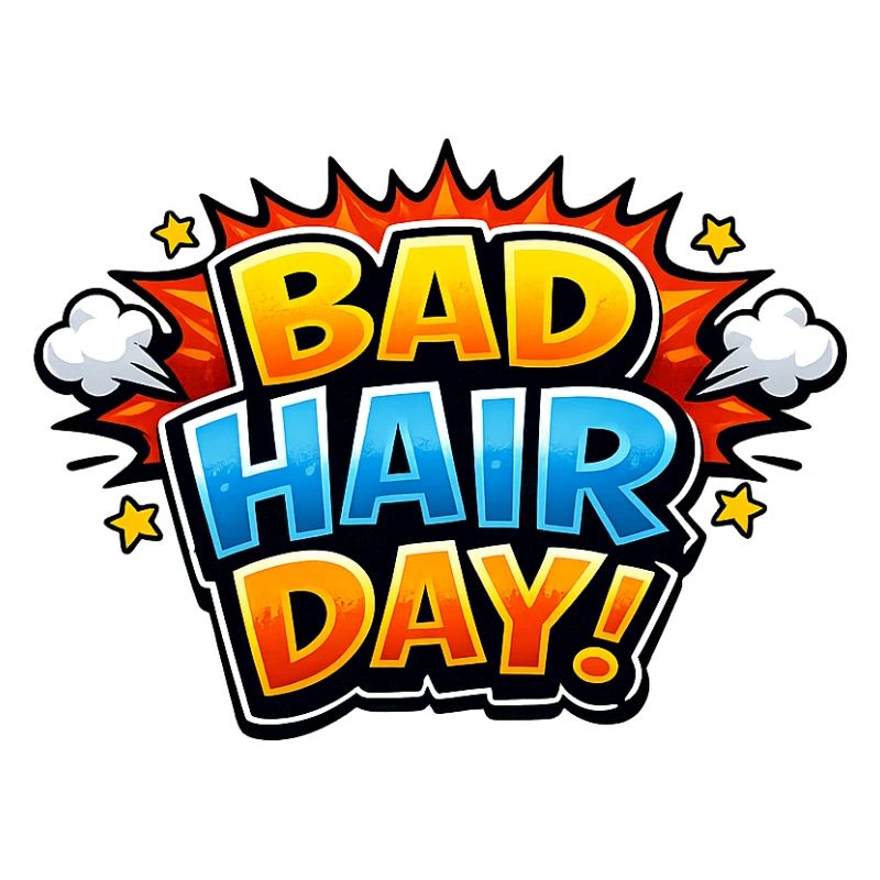 Bad Hair Day Comic Explosion