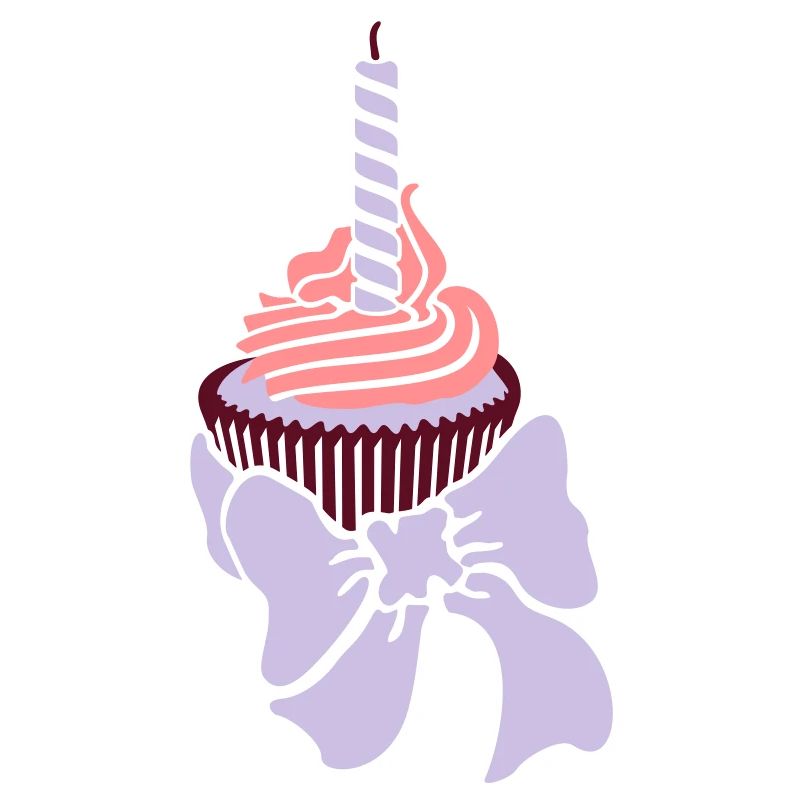 birthday cupcake / Geburtstagsmuffin (e, 2c)