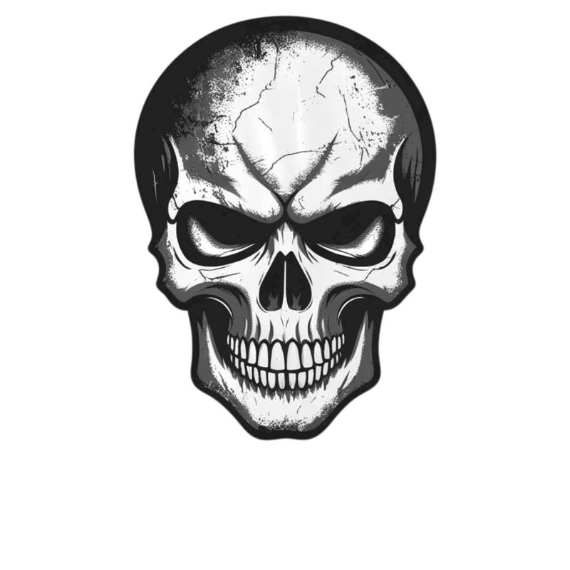 Rock Music Skull